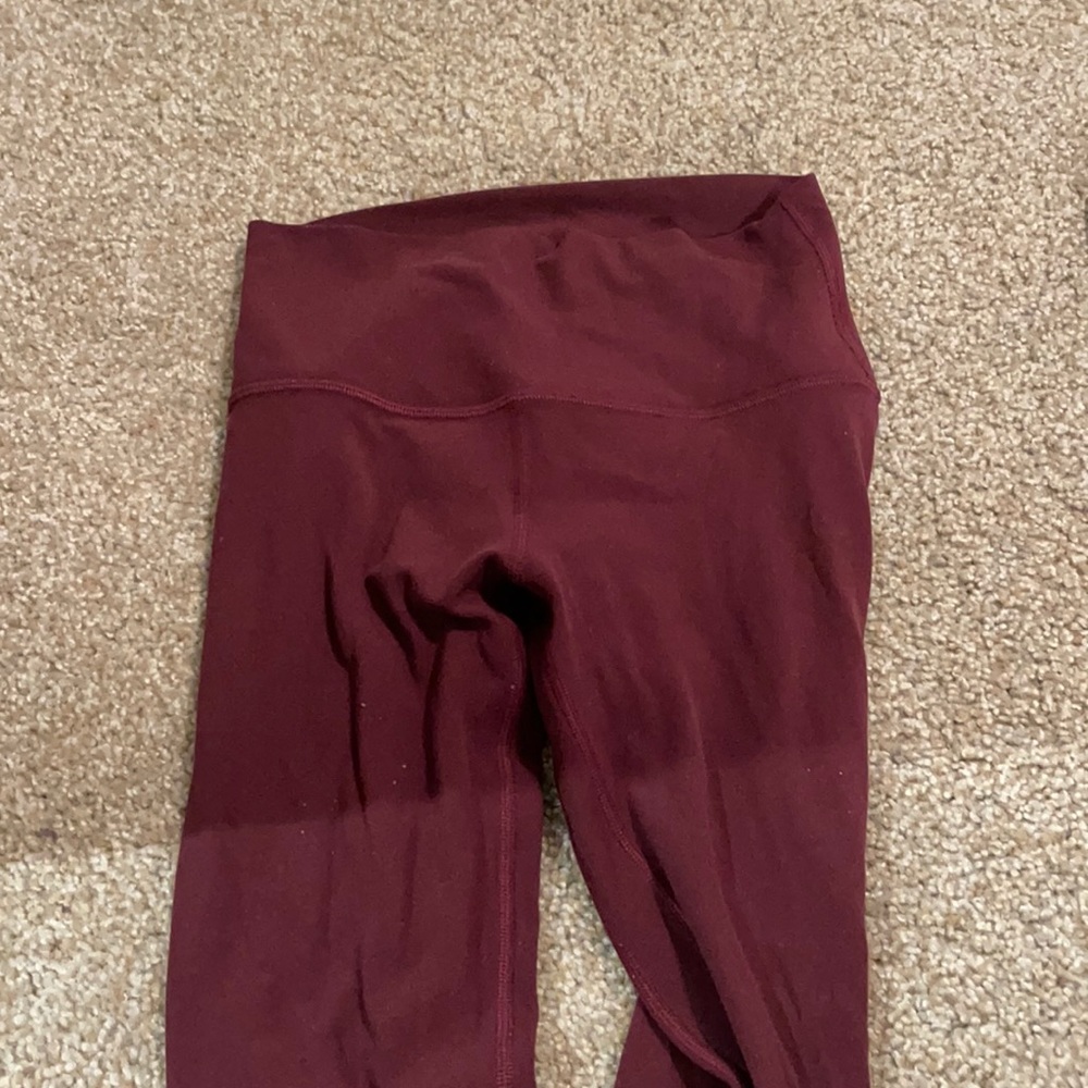 purple lululemon shorts